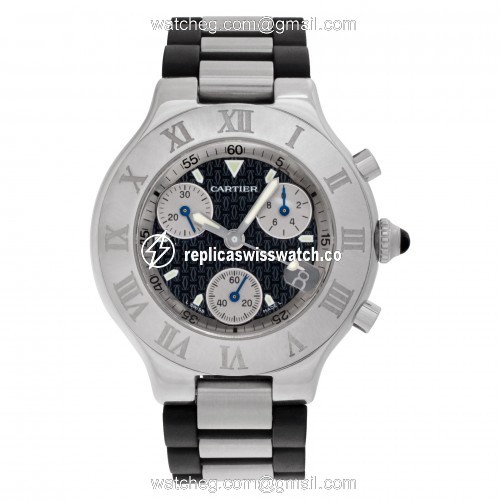Cartier 2424 Chronoscaph Quartz Unisex Stainless Steel Watches Cartier 2424 Chronoscaph Quartz Unisex Stainless Steel Watches