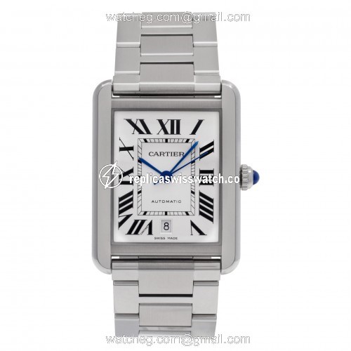 Cartier W520028 Tank Automatic Male Stainless Steel Watches Cartier W520028 Tank Automatic Male Stainless Steel Watches