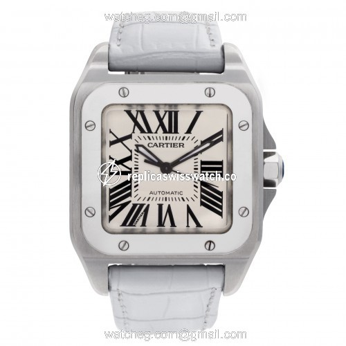 Cartier W20126X8 Santos 100 Automatic Unisex Stainless Steel Watches Cartier W20126X8 Santos 100 Automatic Unisex Stainless Steel Watches