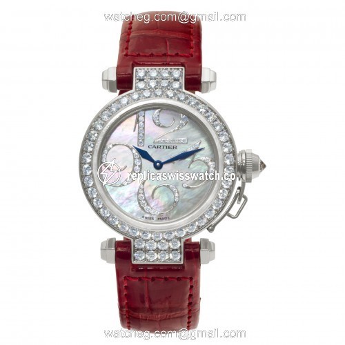 Cartier wj123221 Pasha 32 Quartz Female 18k White Gold Watches Cartier wj123221 Pasha 32 Quartz Female 18k White Gold Watches