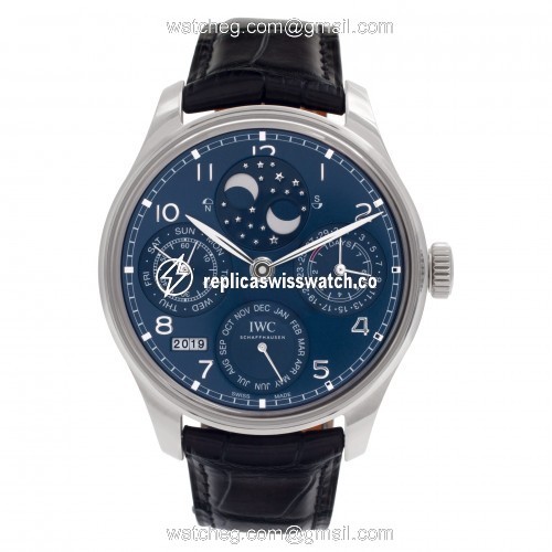 IWC iw503401 Portuguese Perpetual Automatic Male 18k White Gold Watches IWC iw503401 Portuguese Perpetual Automatic Male 18k White Gold Watches