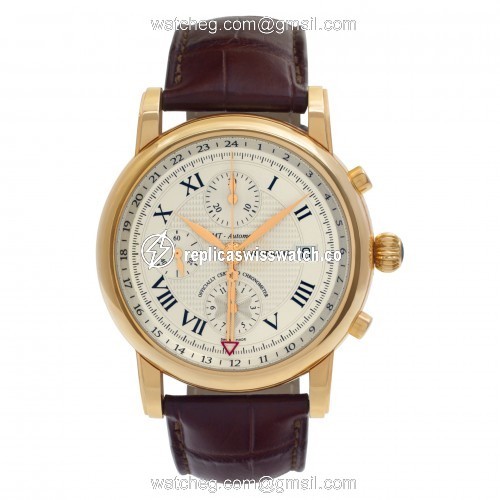 MontBlanc 102345 Star GMT Automatic Male 18k Yellow Gold Watches MontBlanc 102345 Star GMT Automatic Male 18k Yellow Gold Watches