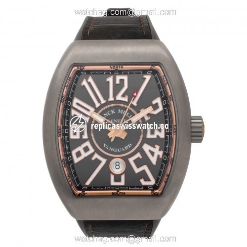 Franck Muller 45SCBLKBLKGRY Vanguard Automatic Male Titanium Watches Franck Muller 45SCBLKBLKGRY Vanguard Automatic Male Titanium Watches