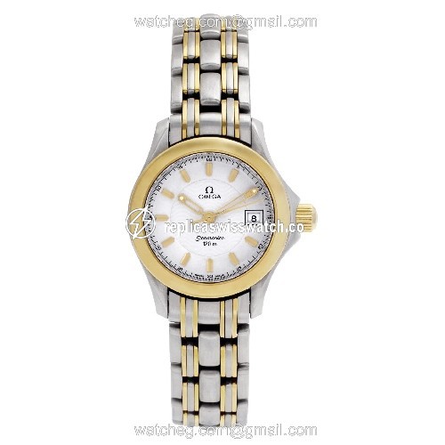 Omega 2381.21.00 Seamaster Quartz Female 18k gold & Stainless Steel Watches Omega 2381.21.00 Seamaster Quartz Female 18k gold & Stainless Steel Watches