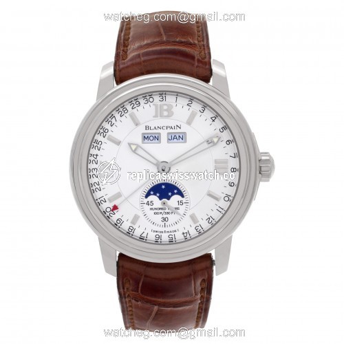 Blancpain 3563-1527-53 Villeret Automatic Male 18k White Gold Watches Blancpain 3563-1527-53 Villeret Automatic Male 18k White Gold Watches