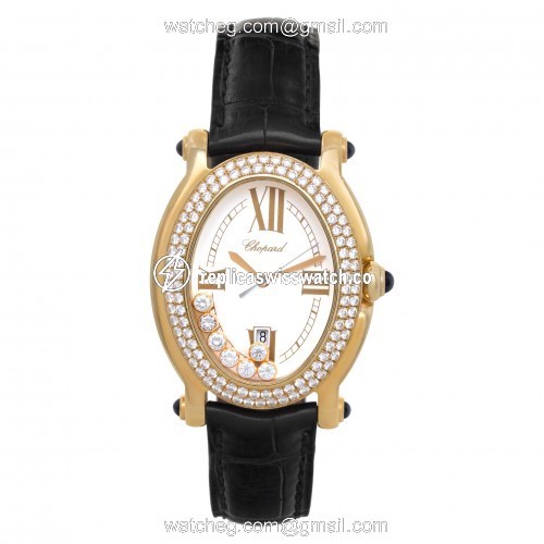 Chopard 27/7012-23 Happy Sport Quartz Female 18k yellow gold Watches Chopard 27/7012-23 Happy Sport Quartz Female 18k yellow gold Watches