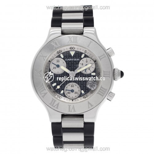 Cartier W10125U2 Chronoscaph 21 Quartz Unisex Stainless Steel Watches Cartier W10125U2 Chronoscaph 21 Quartz Unisex Stainless Steel Watches