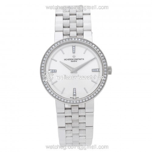 Vacheron Constantin 25557 Traditionnelle Quartz Unisex 18k White Gold Watches Vacheron Constantin 25557 Traditionnelle Quartz Unisex 18k White Gold Watches