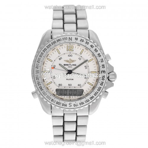 Breitling A51038 Pluton Quartz Male Stainless Steel Watches Breitling A51038 Pluton Quartz Male Stainless Steel Watches