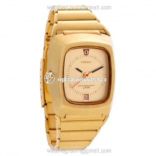 Omega 196.005 Electroquartz Quartz Male 18k yellow gold Watches Omega 196.005 Electroquartz Quartz Male 18k yellow gold Watches