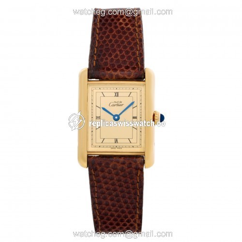 Cartier Cartier 1548 Tank Vermeil Quartz Unisex Vermeil Watches Cartier Cartier 1548 Tank Vermeil Quartz Unisex Vermeil Watches