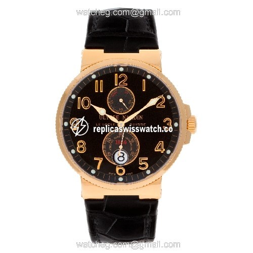 Ulysse Nardin 266-66/62 Maxi Marine Automatic Male 18k rose gold Watches Ulysse Nardin 266-66/62 Maxi Marine Automatic Male 18k rose gold Watches