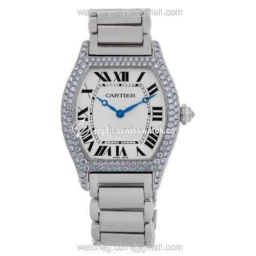 Cartier WA5038W9 Tortue Manual Female 18k White Gold Watches Cartier WA5038W9 Tortue Manual Female 18k White Gold Watches