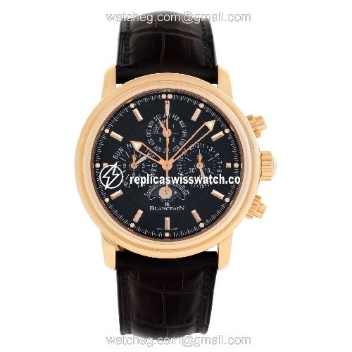 Blancpain 2685F-3630-53B Leman Perpetual Automatic Male 18k rose gold Watches Blancpain 2685F-3630-53B Leman Perpetual Automatic Male 18k rose gold Watches