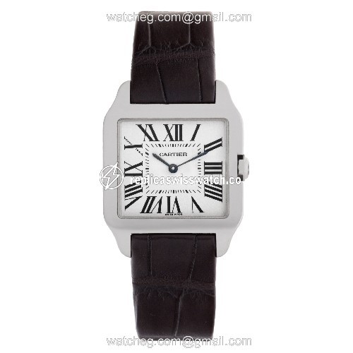 Cartier W2009451 Santos Dumont Quartz Unisex 18k White Gold Watches Cartier W2009451 Santos Dumont Quartz Unisex 18k White Gold Watches
