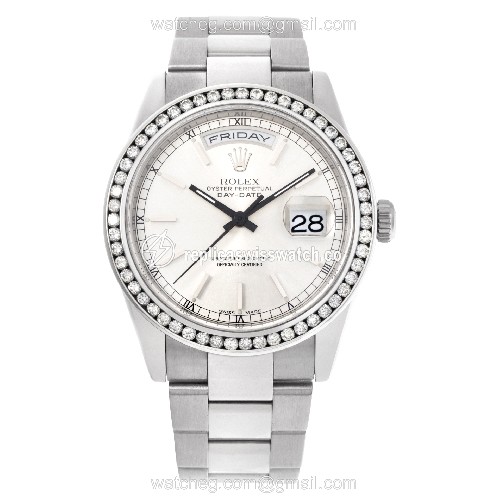 Rolex 118209 Day-Date Automatic Male 18k White Gold Watches Rolex 118209 Day-Date Automatic Male 18k White Gold Watches