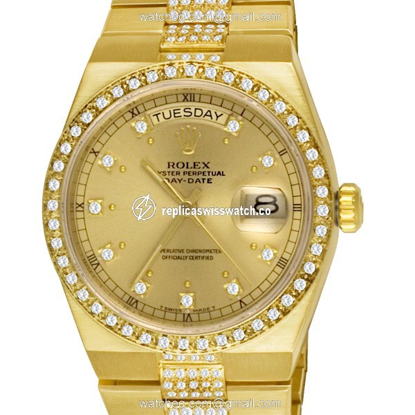 Rolex 19018 Oysterquartz Day Date Quartz Male 18k yellow gold Watches Rolex 19018 Oysterquartz Day Date Quartz Male 18k yellow gold Watches