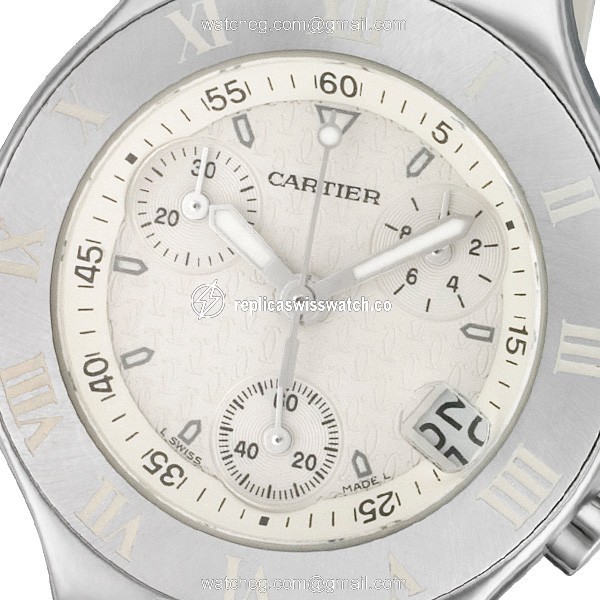 Cartier W10197U2 Chronoscaph 21 Quartz Female Stainless Steel Watches Cartier W10197U2 Chronoscaph 21 Quartz Female Stainless Steel Watches