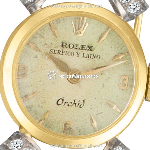 Rolex Rolex 6165 Orchid Manual Female 18k yellow gold Watches Rolex Rolex 6165 Orchid Manual Female 18k yellow gold Watches