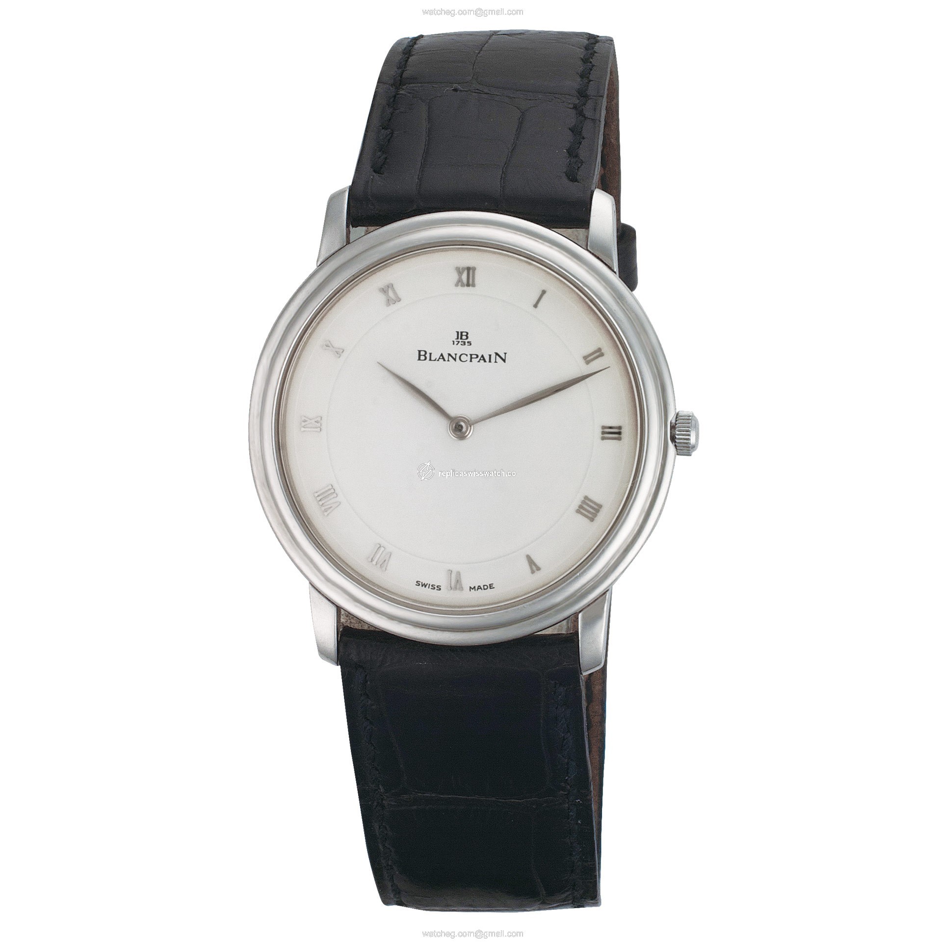 Blancpain 0021-3427-55 Villeret Manual Male Platinum Watches Blancpain 0021-3427-55 Villeret Manual Male Platinum Watches