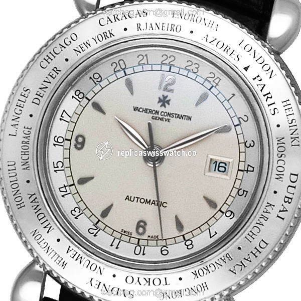 Vacheron Constantin 48250/000G World Time Automatic Male 18k White Gold Watches Vacheron Constantin 48250/000G World Time Automatic Male 18k White Gold Watches