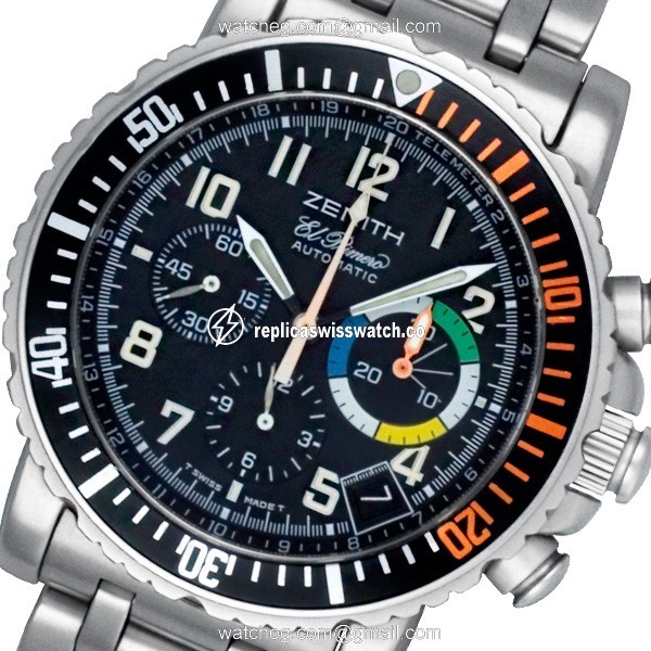 Zenith 02 El Primero Automatic Male Stainless Steel Watches Zenith 02 El Primero Automatic Male Stainless Steel Watches