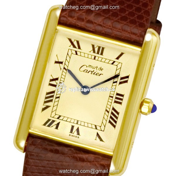 Cartier 8327D Tank Quartz Unisex Vermeil Watches Cartier 8327D Tank Quartz Unisex Vermeil Watches