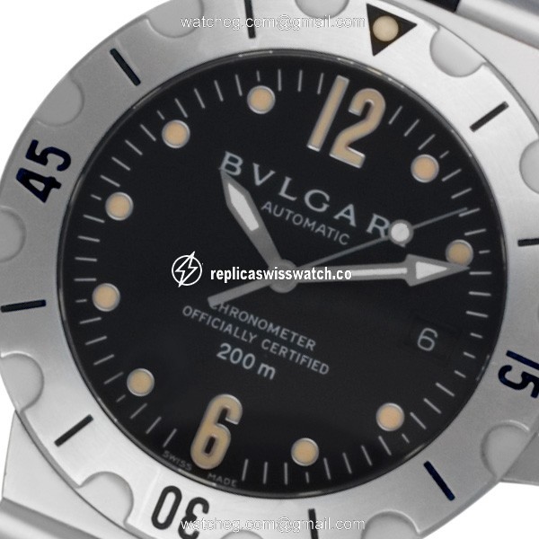 Bvlgari SD 38 S Scuba Automatic Male Stainless Steel Watches Bvlgari SD 38 S Scuba Automatic Male Stainless Steel Watches