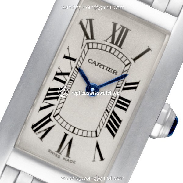 Cartier W26019L1 Americaine Tank Quartz Female 18k White Gold Watches Cartier W26019L1 Americaine Tank Quartz Female 18k White Gold Watches