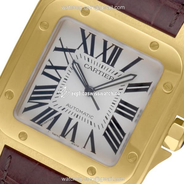 Cartier W20071Y1 Santos 100 Automatic Male 18k yellow gold Watches Cartier W20071Y1 Santos 100 Automatic Male 18k yellow gold Watches