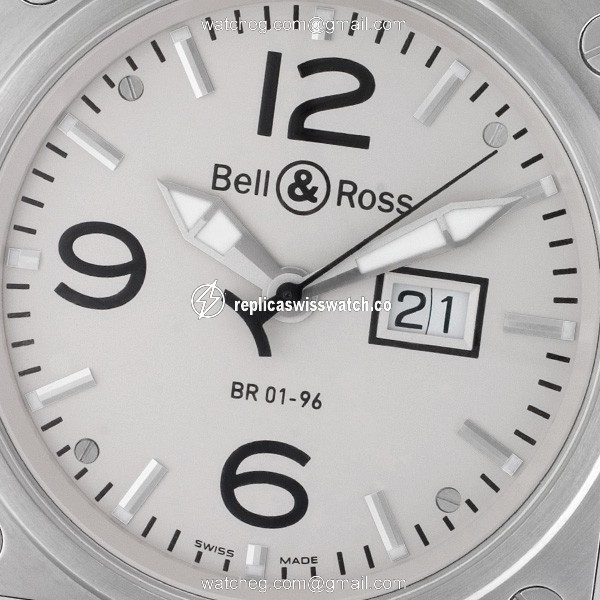 Bell & Ross BR0196-SL-ST Grande Date Automatic Male Stainless Steel Watches Bell & Ross BR0196-SL-ST Grande Date Automatic Male Stainless Steel Watches