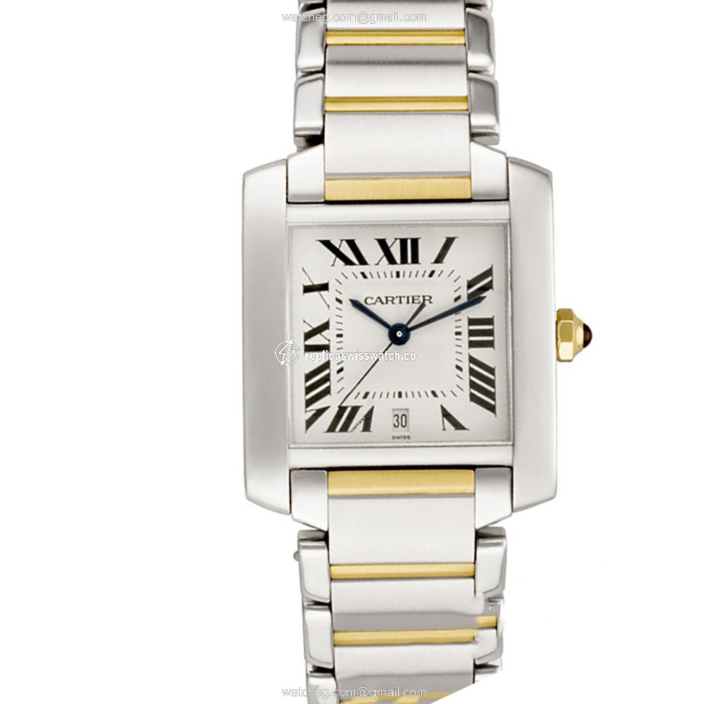 Cartier W51005Q4 Tank Francaise Automatic Male 18k gold & Stainless Steel Watches Cartier W51005Q4 Tank Francaise Automatic Male 18k gold & Stainless Steel Watches