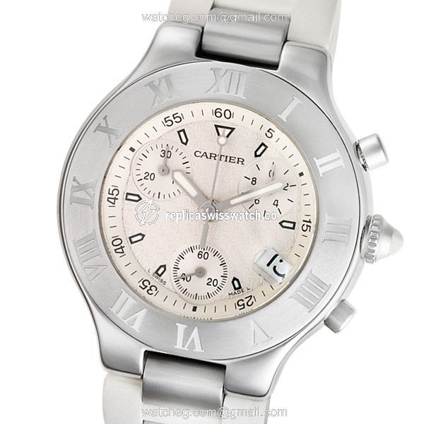 Cartier w10184U2 Chronoscaph 21 Quartz Male Stainless Steel Watches Cartier w10184U2 Chronoscaph 21 Quartz Male Stainless Steel Watches