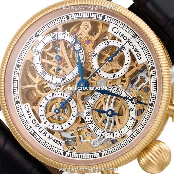 Chronoswiss CH7522R Opus Automatic Male 18k Pink Gold & Stainless Steel Watches Chronoswiss CH7522R Opus Automatic Male 18k Pink Gold & Stainless Steel Watches