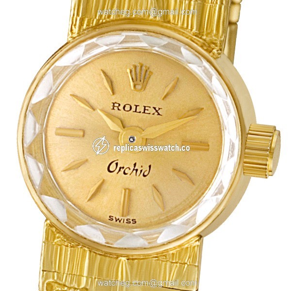 Rolex Rolex 7036 Orchid Manual Female 18k yellow gold Watches Rolex Rolex 7036 Orchid Manual Female 18k yellow gold Watches