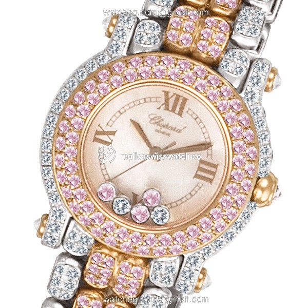 Chopard 27/6243-29 Happy Sport Quartz Female 18k White Gold Watches Chopard 27/6243-29 Happy Sport Quartz Female 18k White Gold Watches