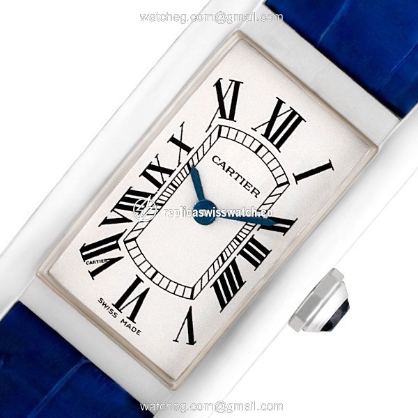Cartier SM10782 Americaine Tank Quartz Female 18k White Gold Watches Cartier SM10782 Americaine Tank Quartz Female 18k White Gold Watches