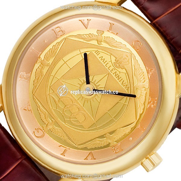 Bvlgari at 35 mgl auto Bvlgari Automatic Male 18k yellow gold Watches Bvlgari at 35 mgl auto Bvlgari Automatic Male 18k yellow gold Watches