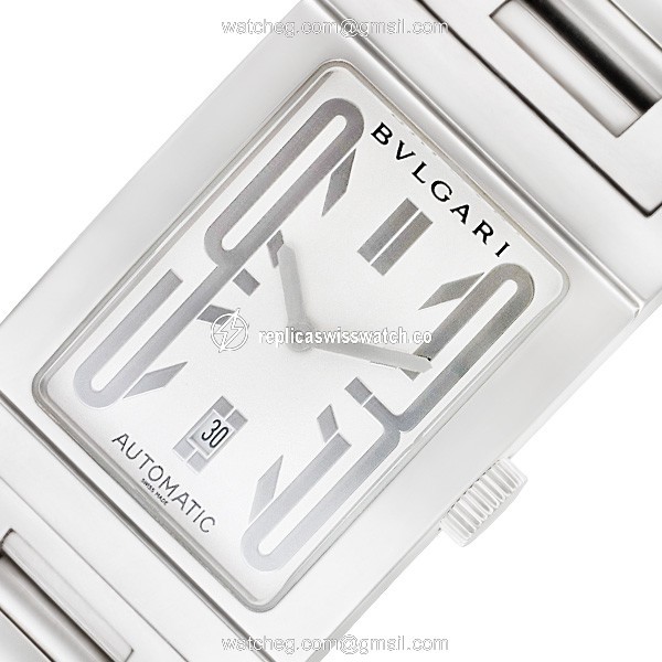 Bvlgari rt 45 s Rettangolo Automatic Male Stainless Steel Watches Bvlgari rt 45 s Rettangolo Automatic Male Stainless Steel Watches