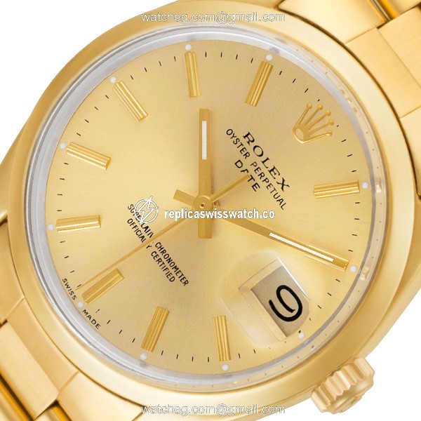 Rolex 15505 Date Automatic Male Gold Plate Watches Rolex 15505 Date Automatic Male Gold Plate Watches