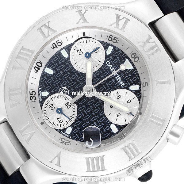 Cartier w10184U2 Chronoscaph 21 Quartz Male Stainless Steel Watches Cartier w10184U2 Chronoscaph 21 Quartz Male Stainless Steel Watches
