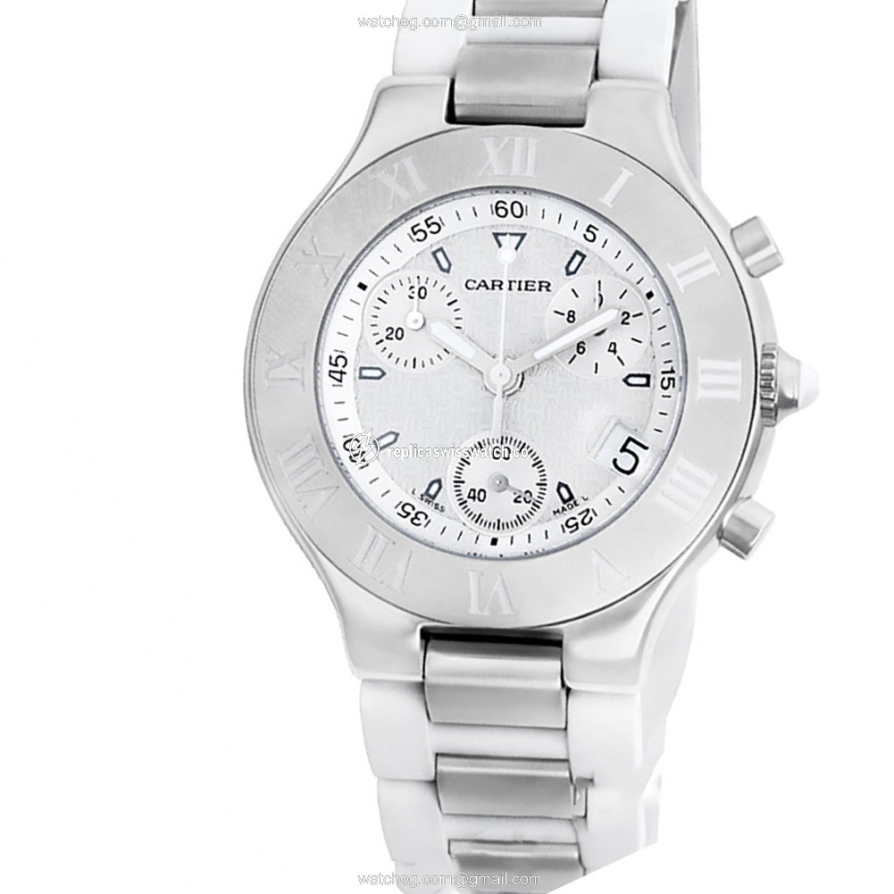 Cartier W10184U2 Chronoscaph 21 Quartz Unisex Stainless Steel Watches Cartier W10184U2 Chronoscaph 21 Quartz Unisex Stainless Steel Watches