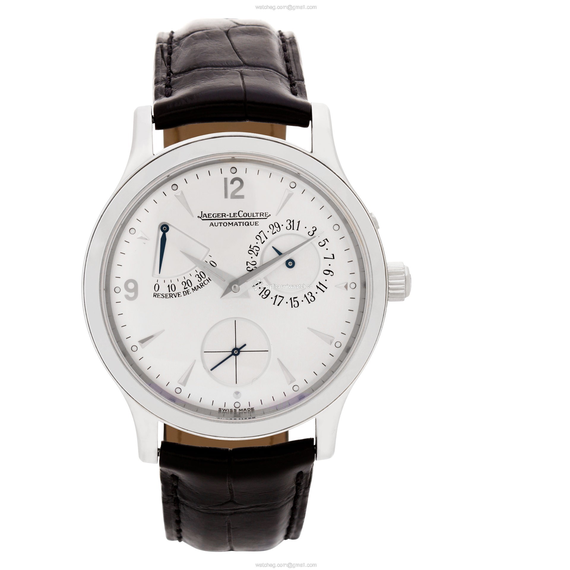 Jaeger LeCoultre 140.8.38.S Reserve de Marche Automatic Male Stainless Steel Watches Jaeger LeCoultre 140.8.38.S Reserve de Marche Automatic Male Stainless Steel Watches