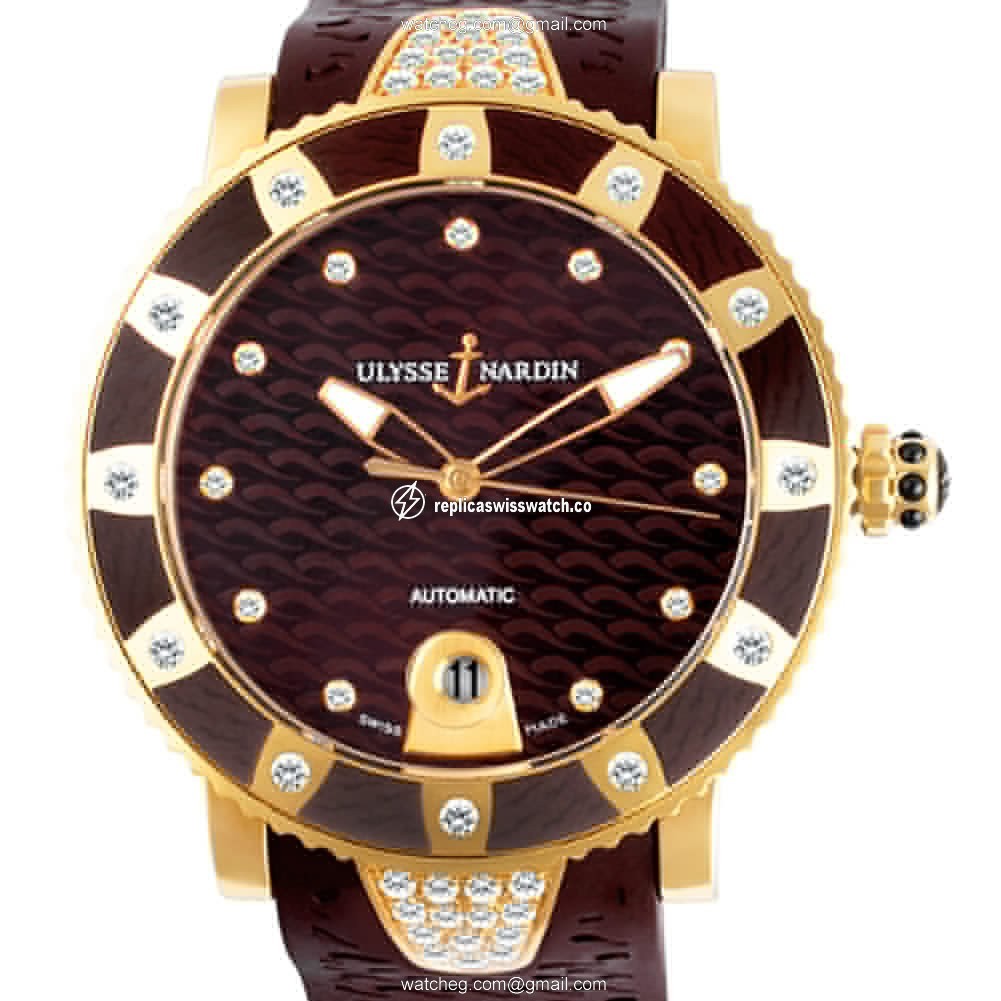 Ulysse Nardin 1724 Lady Diver Automatic Unisex 18k rose gold Watches Ulysse Nardin 1724 Lady Diver Automatic Unisex 18k rose gold Watches