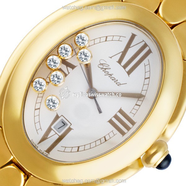 Chopard 277085-004 Happy Sport Quartz Female 18k yellow gold Watches Chopard 277085-004 Happy Sport Quartz Female 18k yellow gold Watches