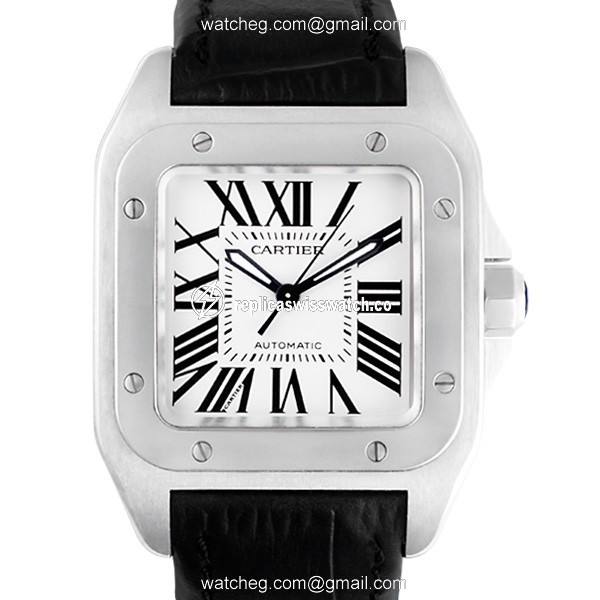 Cartier w20106x8 Santos 100 Automatic Unisex Stainless Steel Watches Cartier w20106x8 Santos 100 Automatic Unisex Stainless Steel Watches