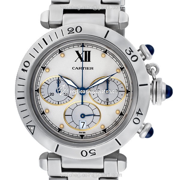 Cartier 1050 Pasha Quartz Male Stainless Steel Watches Cartier 1050 Pasha Quartz Male Stainless Steel Watches