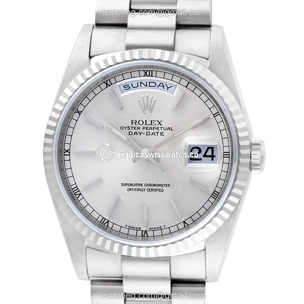 Rolex 18239 Day-Date Automatic Male 18k White Gold Watches Rolex 18239 Day-Date Automatic Male 18k White Gold Watches