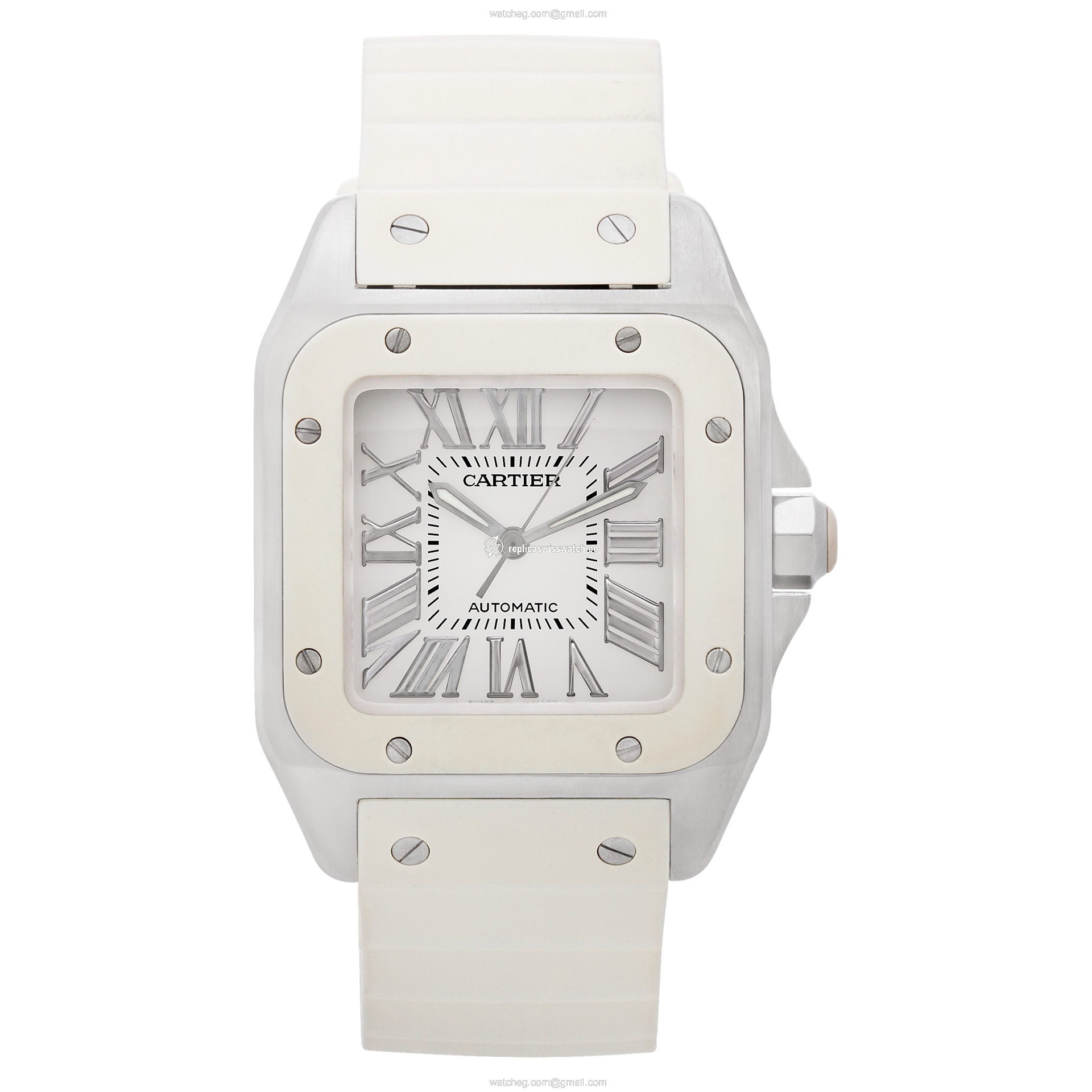 Cartier W20122U2 Santos 100 Automatic Female Stainless Steel Watches Cartier W20122U2 Santos 100 Automatic Female Stainless Steel Watches
