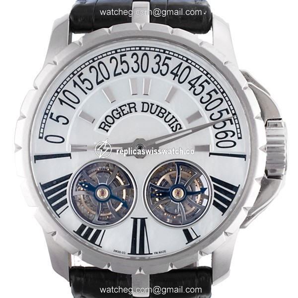 Roger Dubuis EX45019n1.67a Excalibur Tourbillon Manual Male 18k White Gold Watches Roger Dubuis EX45019n1.67a Excalibur Tourbillon Manual Male 18k White Gold Watches